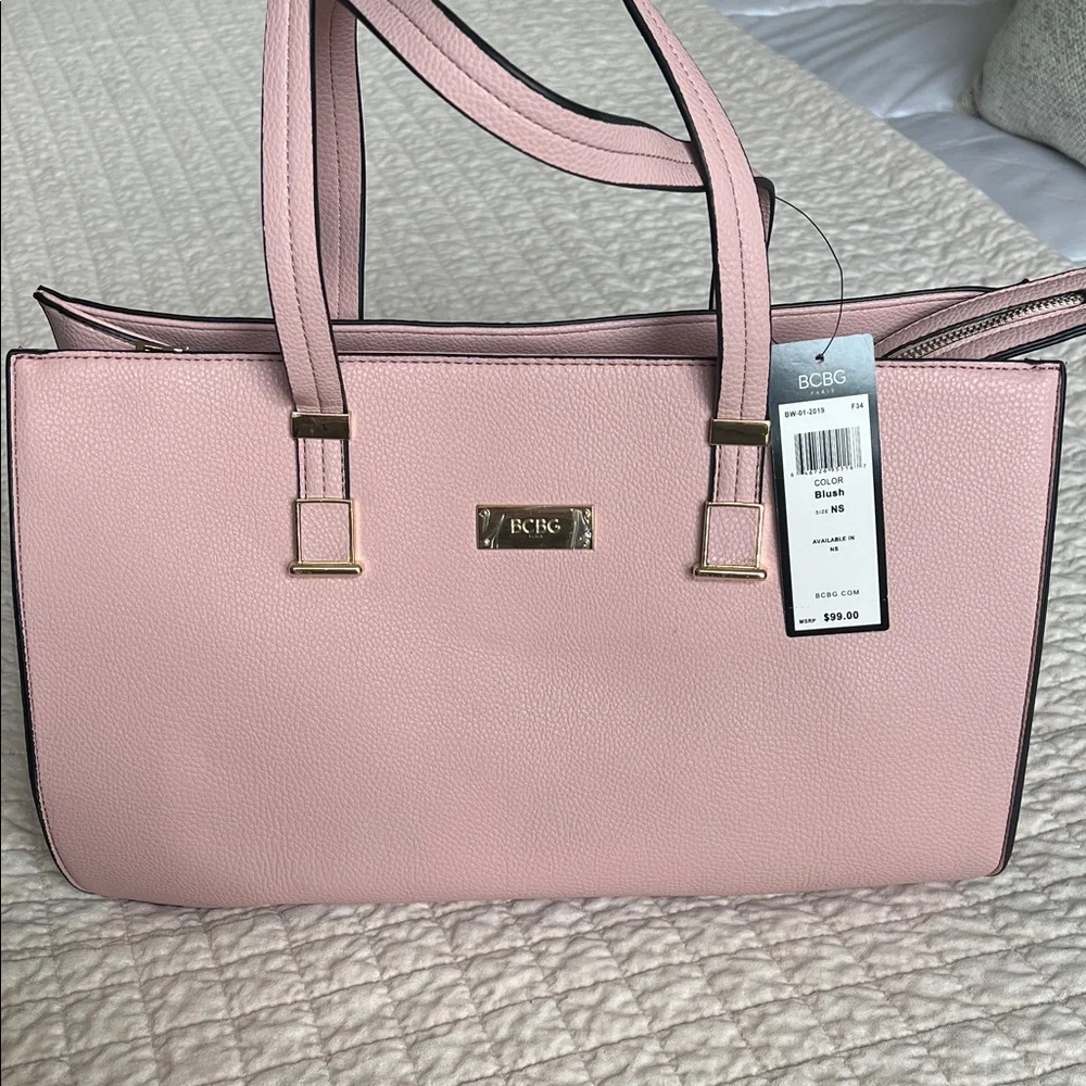 BCBG Blush Pink Paris Bag - Picture 1 of 13